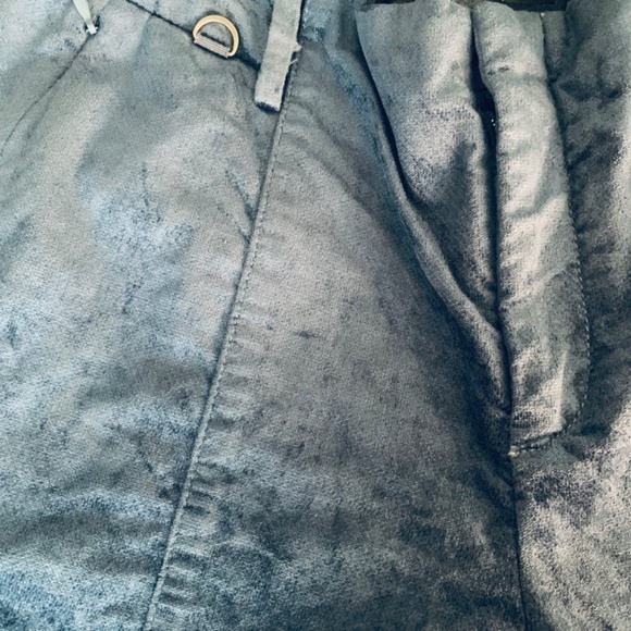 Anthropologie The Essential Slim Trousers in Sky Blue Velvet Size 2 - Picture 6 of 9